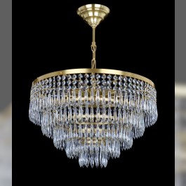 Drum crystal chandelier with 10 bulbs
