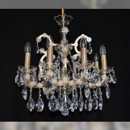8 flames Maria Theresa crystal chandelier with crystal almonds