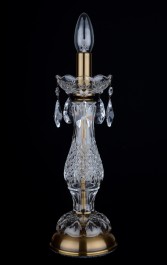 1 bulb crystal design table lamp with cut almonds ANTIK