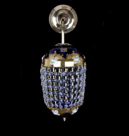 Egermann ® Bohemia blue wall sconce