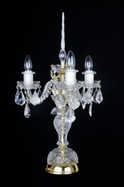 High table lamp for illuminating shady places in the interior