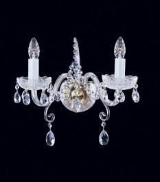 Crystal wall light from a Czech manufacturer.