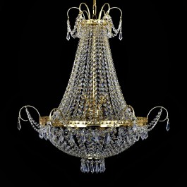 A practical basket chandelier for every apartment interior