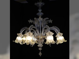 A copy of the hysterical chandelier in full glory
