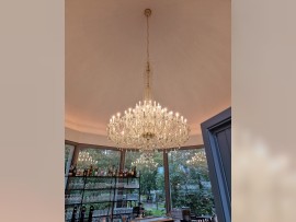Large crystal chandelier with 60 bulbs