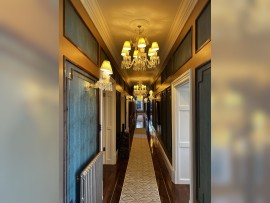 Baccarat chandeliers in the real interior of a luxury house - County of UK (2)