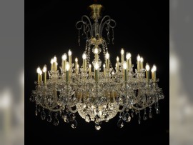 Chandelier Tulajky, dia 140 x120 cm, 49 bulbs
