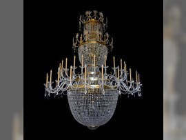 Chandelier light patina, 75  bulbs (polaris)