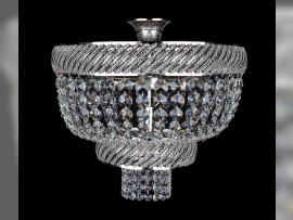 Silver design dia 46 x 37m for low ceilings in hallways - with a large chandelier it forms a set
