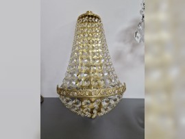 Really small wall light with one bulb - brushed matte brass