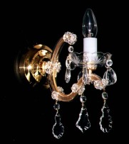 The 1-bulb Maria Theresa wall light