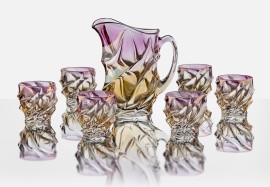 Luxurious beverage glass - jug and set of glasses 2