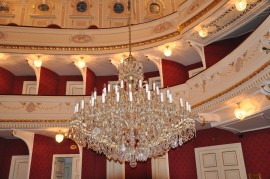 The large 60-flame Maria Theresa crystal chandelier