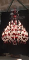 Chandelier hanging in the workshop