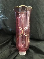 Red vase with gilded rim 2