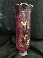 Red vase with gilded rim 1