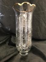 Light vase with gilded rim 2