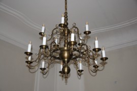 A copy of an antique Dutch chandelier with a patina 2