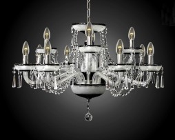 12-arms Black crystal chandelier case