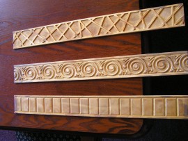 Raw brass belts for production of a rectangular chandelier