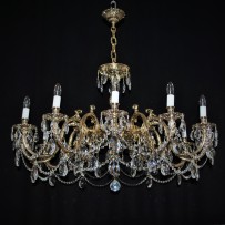 smaller cast gold chandelier 3