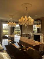 Baccarat chandeliers in the real interior of a luxury house - County of UK (3)