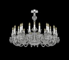 Large Baccarat chandelier with 24 arms with special suspension
