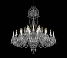 Large 36-arm baccarat chandelier