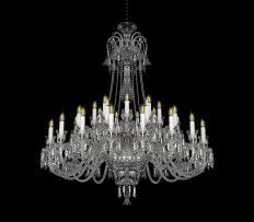 Large 36-arm baccarat chandelier