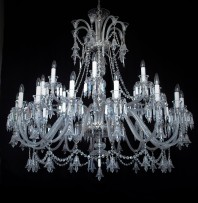 The lower part of the French chateau chandelier