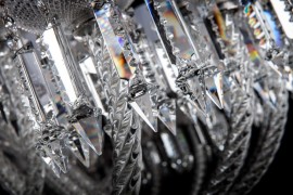 Detail of polished crystal prisms