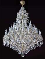 Gold large silver Maria Theresa chandelier