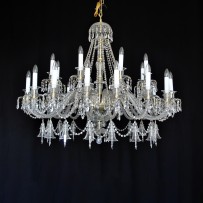 Baccarat Bohemia crystal chandelier with glass bells