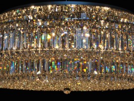 Modern Strass surface-mounted chandeliers