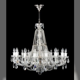Affordable larger crystal chandelier with 16 bulbs