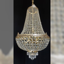 Luxury basket chandelier with ten bulbs