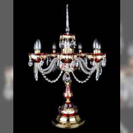 Ruby lamp, a decorative object for a luxurious interior