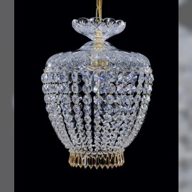 1-bulb smaller luxury cut glass ceiling lamp
