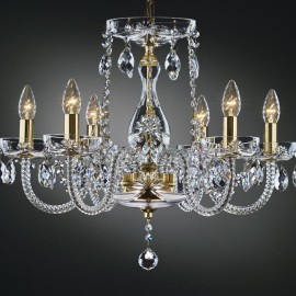 The glass cut chandelier LUISA