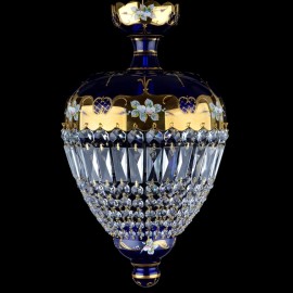The colored basket crystal chandelier - High enamel