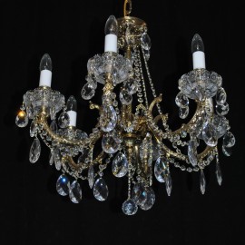 Combination of cast brass & Lace hand cut PK500 of crystal glass