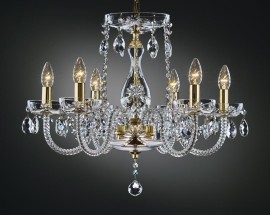The glass cut chandelier LUISA