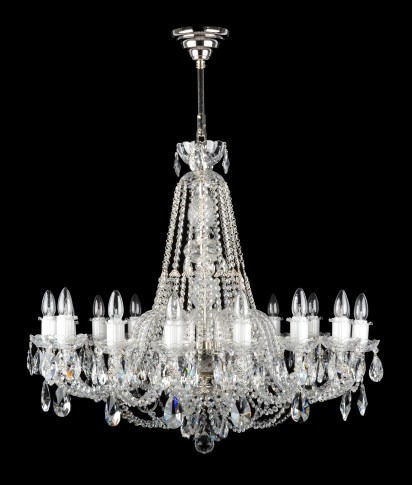 Affordable larger crystal chandelier with 16 bulbs