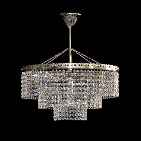 Cascade silver chandelier