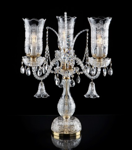 Cut crystal lamp 3-bulb PK500 Bohemia