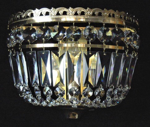 Smaller strass wall light