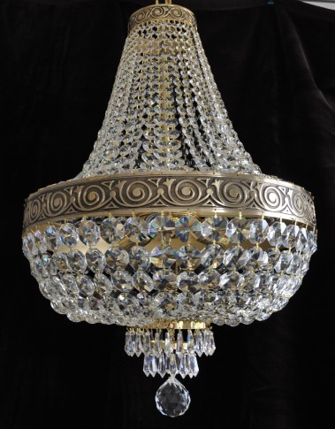 5-bulbs Basket crystal chandelier