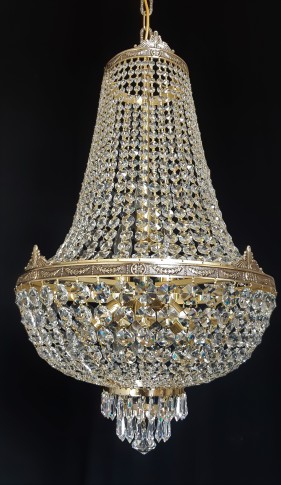 Luxury basket chandelier with ten bulbs