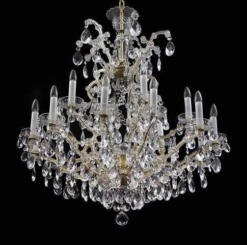 Large Maria Theresa chandelier 18 flames