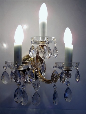 Larger 3-arm wall light of Maria Theresa